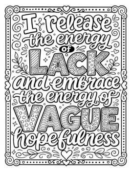I Release Energy Of Lack