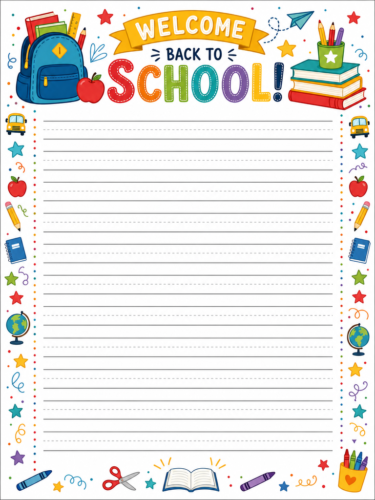 Back To School Kids Stationery