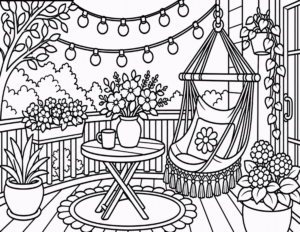 Boho Balcony Hammock Chair