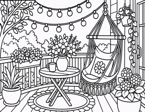 Boho Balcony Hammock Chair