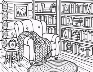 Cabin Armchair Library