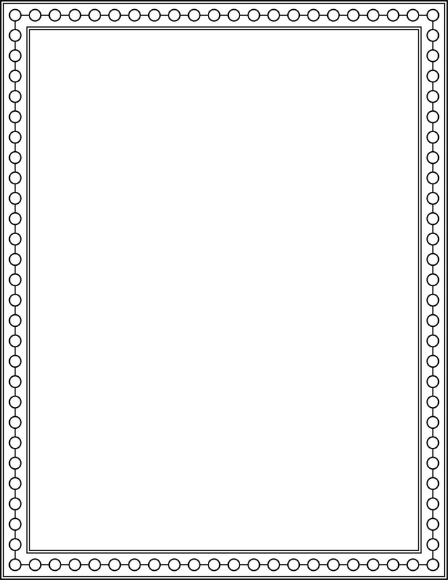 Circle Link Chain Border Page, Double Framed
