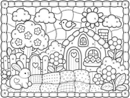 Cute Cottage Bunny