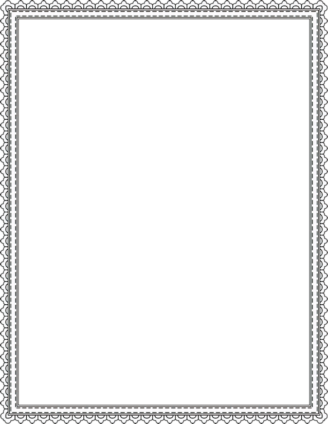 Dotted Checker Border Page Template, Fine Interlocking Detail
