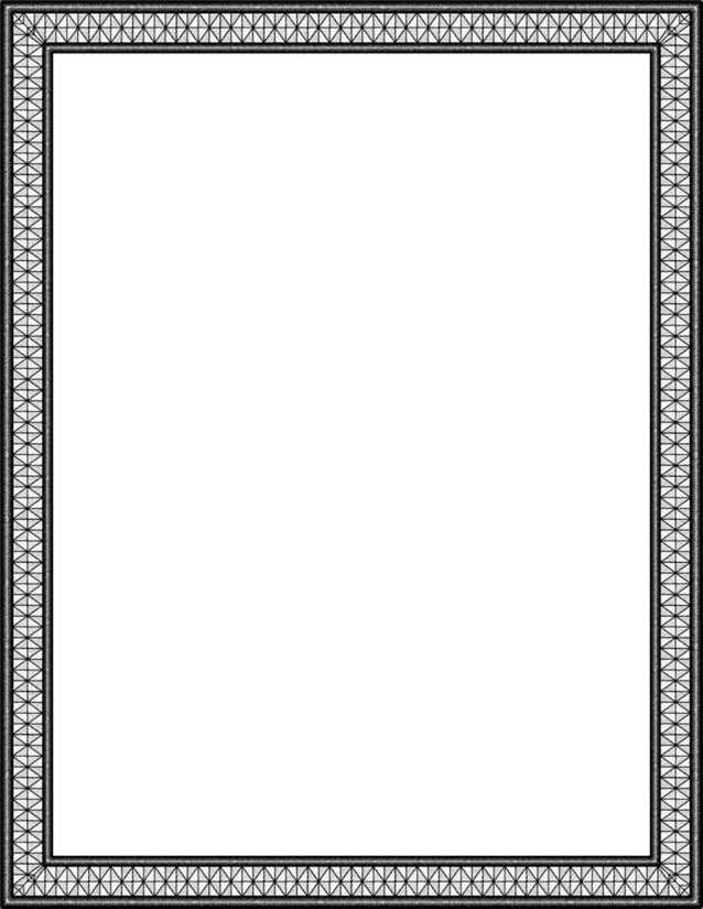 Greek Key Border Page Template, Classic Meander Pattern