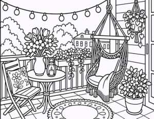 Hammock Chair Porch Sting Lights