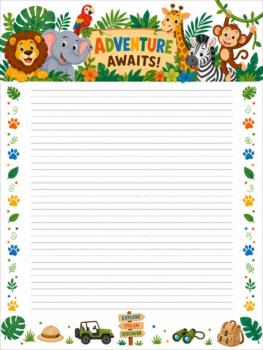 Jungle Animals Handwriting School
