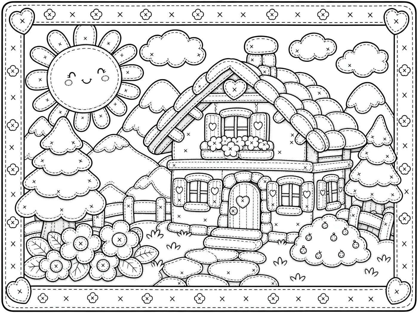 Kawaii Cottage Scene
