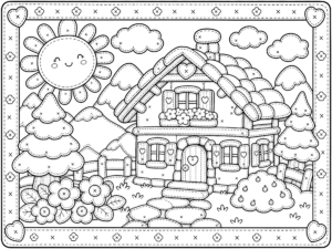 Kawaii Cottage Scene
