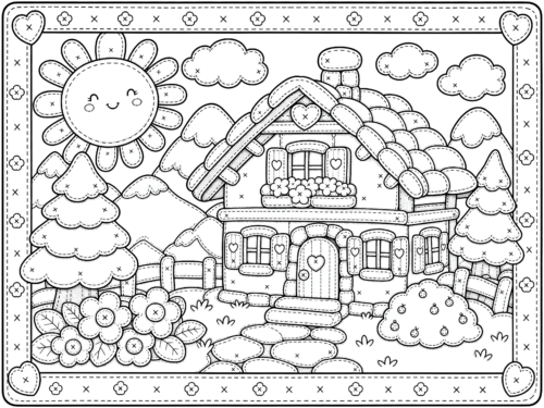 Kawaii Cottage Scene