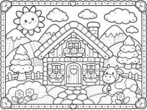 Kawaii Cottage With Cow
