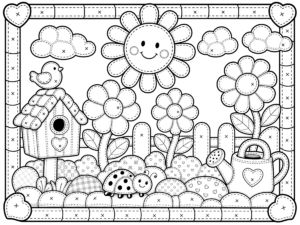 Kawaii Garden Birdhouse Ladybug