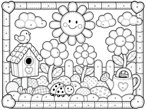 Kawaii Garden Birdhouse Ladybug
