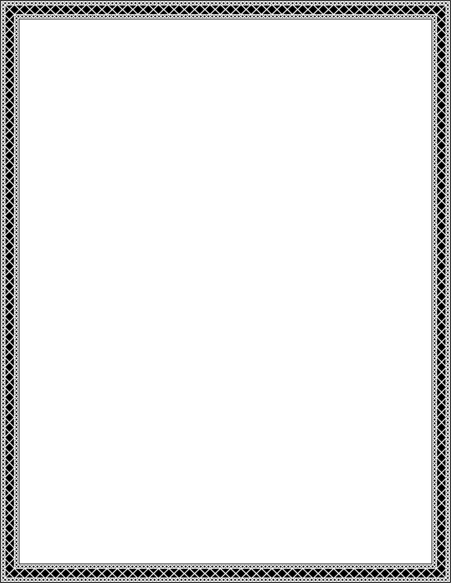 Lattice Diamond Border Page, Bold Woven Frame