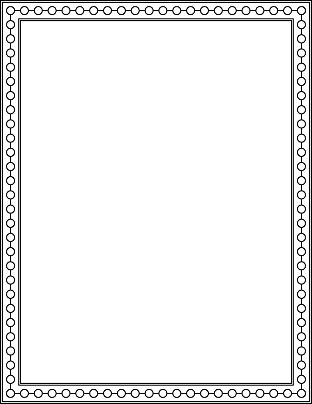 Linked Circle Chain Border Page