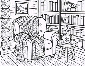 Log Cabin Armchair Hot Cocoa Afghan
