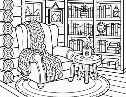 Log Cabin Hot Cocoa Armchair