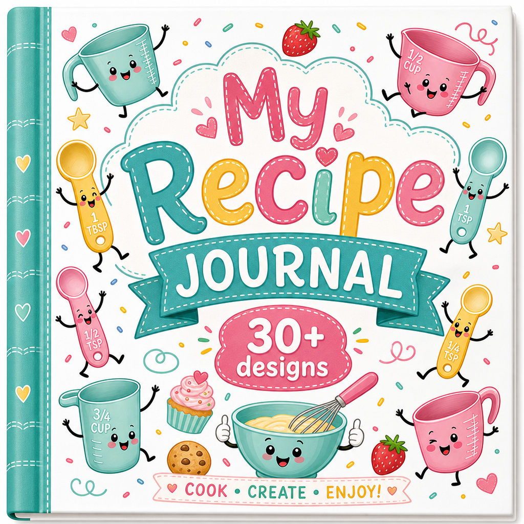 My Recipe Journal Templates Collection Cover Image