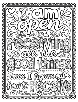 Open To Receiving Good Things
