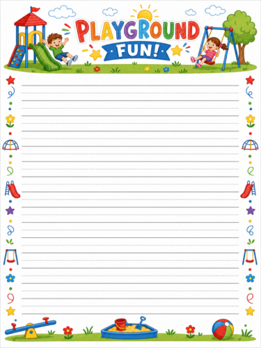 Playground Kids Stationery