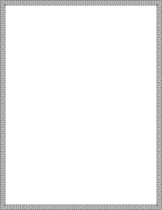 Rectangle Circle Panel Border Page, Repeating Grid Frame