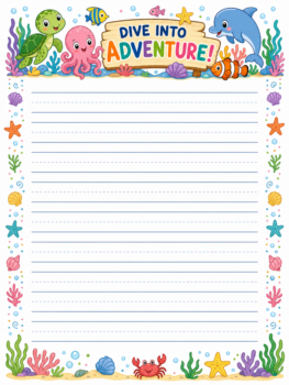 Under The Sea Stationery Children