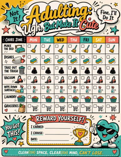 Weekly Chart Cleaning Tracker