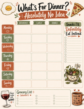 Weekly Meal Planning Template