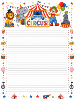 Welcome To The Circus Handwriting Sheet