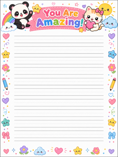 You Are Amazing Childrens Stationery