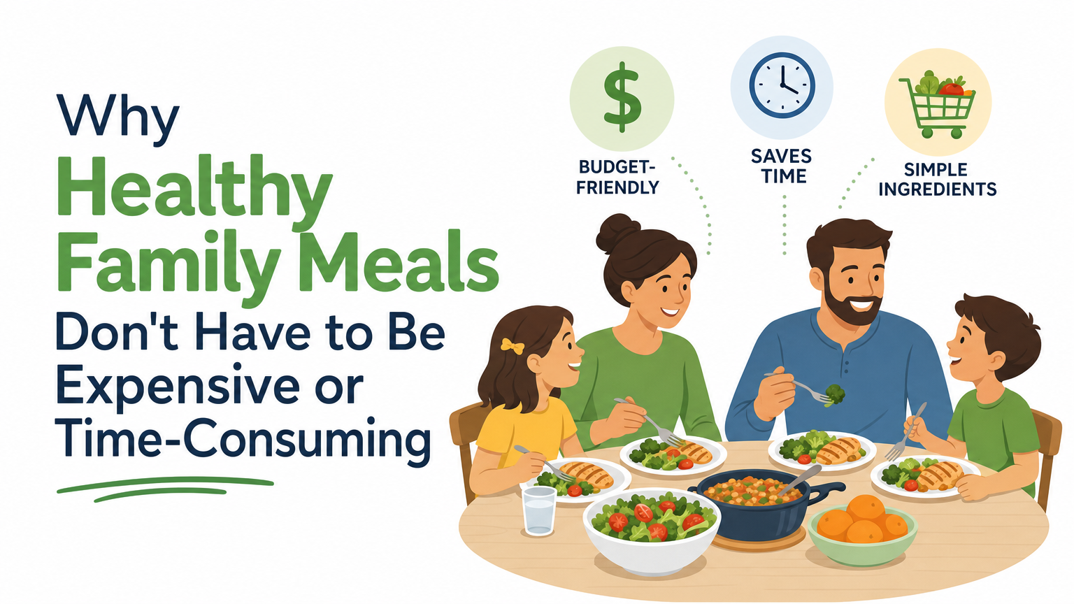 Why Healthy Family Meals Don’t Have to Be Expensive or Time-Consuming