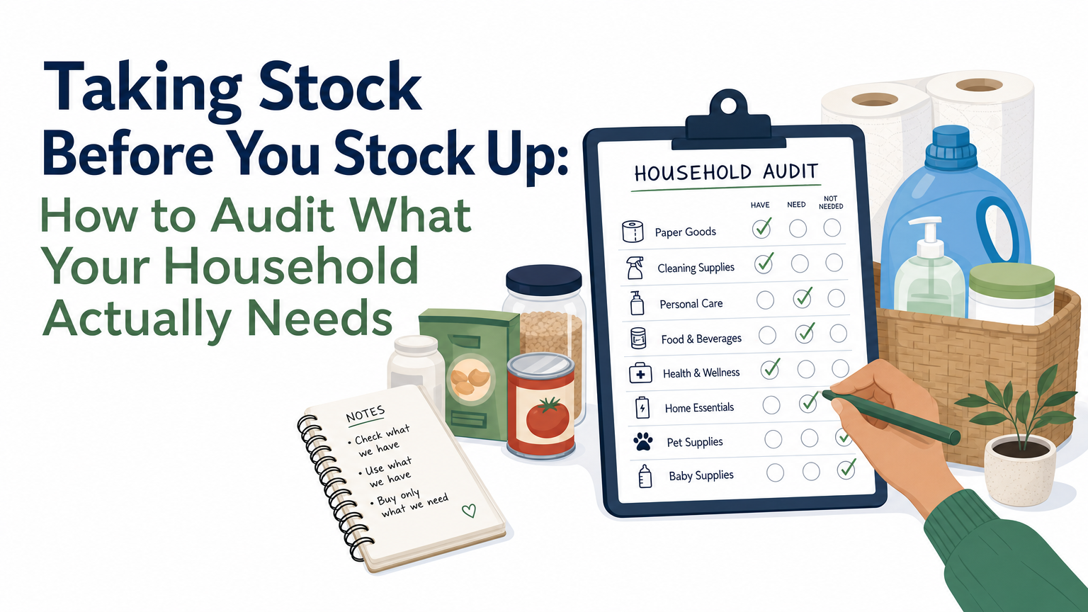 Taking Stock Before You Stock Up: How to Audit What Your Household Actually Needs